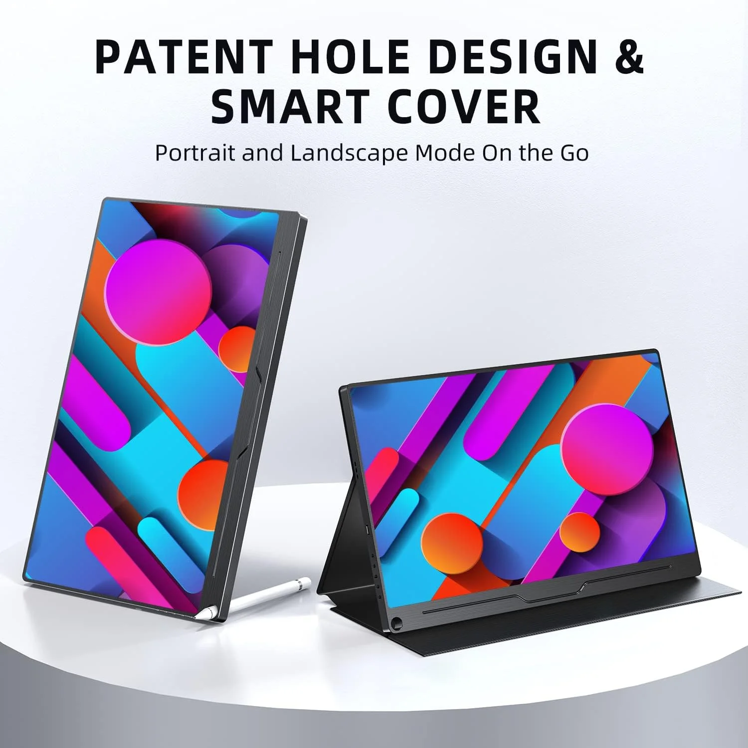 مانیتور قابل حمل UPERFECT 15.6 اینچی، مانیتور قابل حمل 1920x1080 Full HD IPS با HDMI USB C برای لپ تاپ، کامپیوتر، تلفن همراه، PS4/5، سوییچ با کیف محافظ سازگار با VESA مشکی مانیتور قابل حمل UPERFECT 15.6 اینچی، مانیتور قابل حمل 1920x1080 Full HD IPS با HDMI USB C برای لپ تاپ، کامپیوتر، تلفن همراه، PS4/5، سوییچ با کیف محافظ سازگار با VESA مشکی