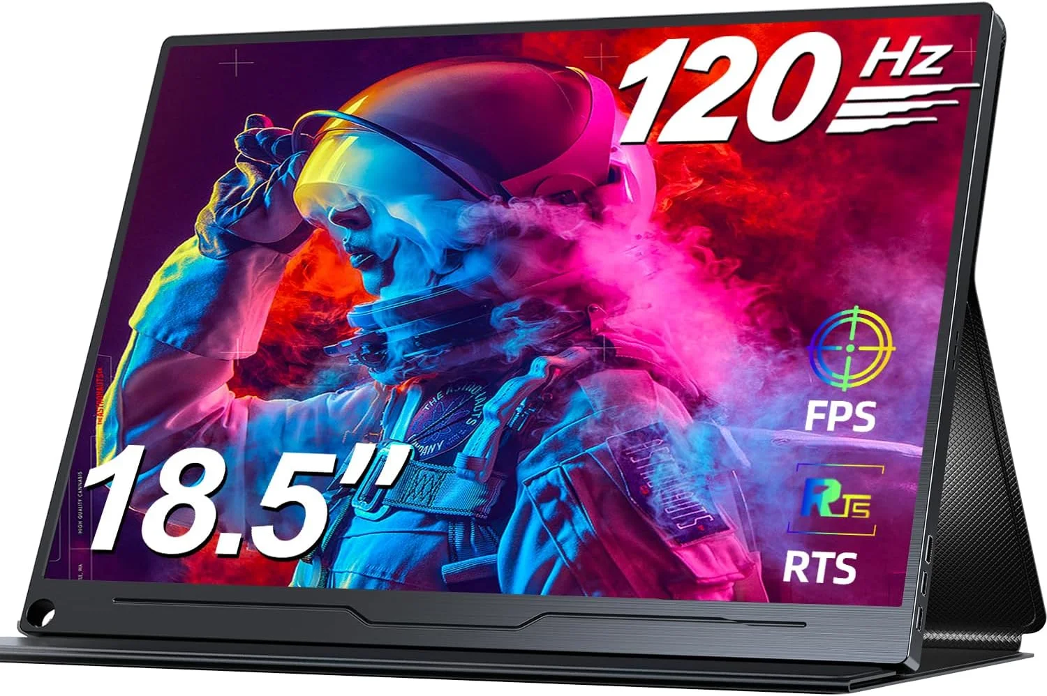 مانیتور قابل حمل 18.5 اینچی UPERFECT با نرخ 120 هرتز، صفحه نمایش مات IPS، کیفیت Full HD 1920x1080، پورت USB C Mini HDMI برای لپ تاپ، PC، سوییچ، PS4/5، Xbo، Raspb Pi، بدنه فلزی، قابلیت نصب VESA