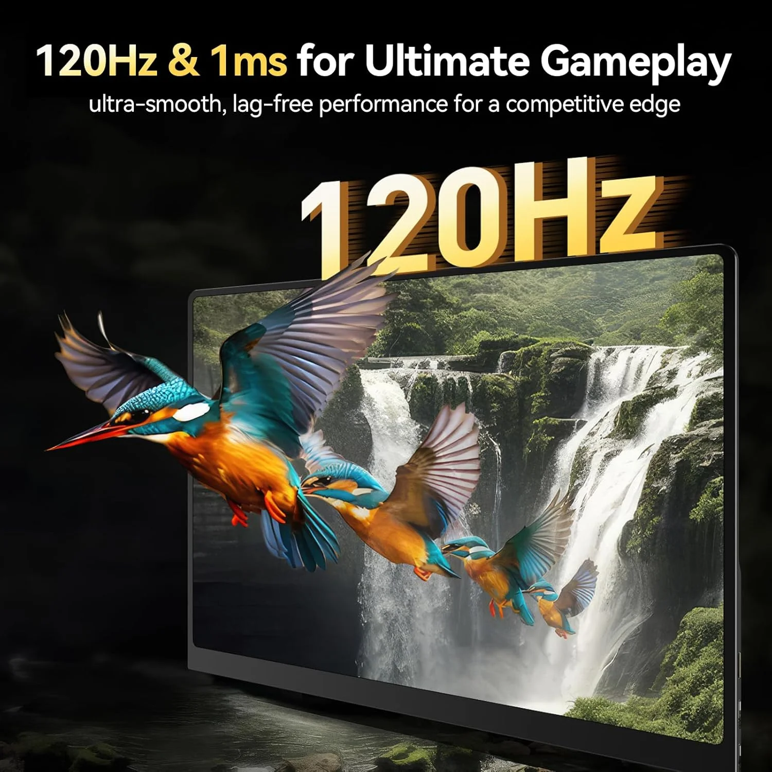مانیتور پرتابل 16 اینچی UPERFECT، مانیتور OLED با رزولوشن 3K و نرخ نوسازی 120 هرتز، دارای پورت USB Type-C و Mini HDMI، دارای سوراخ VESA داخلی، صفحه نمایش خارجی با پوشش هوشمند برای لپ تاپ/PC/Mac/PS