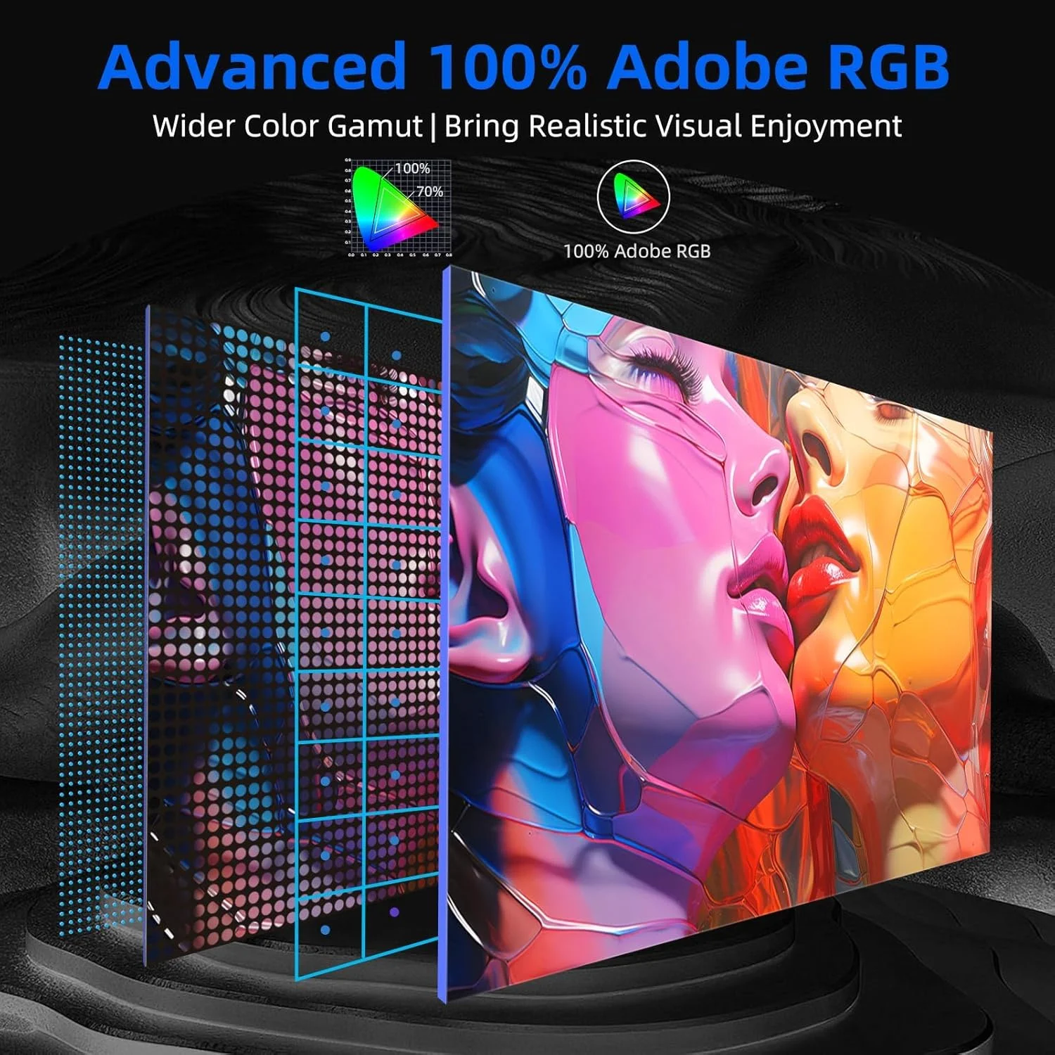 مانیتور کامپیوتر 4K واقعی UPERFECT، 15.6 اینچ UHD FreeSync 100% AdobeRGB روشنایی 450 نیتی HDR IPS اسپیکر مراقبت از چشم نمایشگر بازی 2 Type-C فول HDMI برای لپ تاپ تلفن، VESA و کیف هوشمند مانیتور کامپیوتر 4K واقعی UPERFECT، 15.6 اینچ UHD FreeSync 100% AdobeRGB روشنایی 450 نیتی HDR IPS اسپیکر مراقبت از چشم نمایشگر بازی 2 Type-C فول HDMI برای لپ تاپ تلفن، VESA و کیف هوشمند