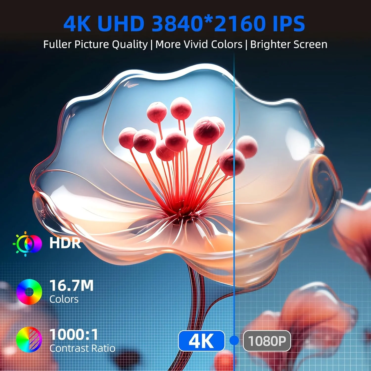 مانیتور کامپیوتر 4K واقعی UPERFECT، 15.6 اینچ UHD FreeSync 100% AdobeRGB روشنایی 450 نیتی HDR IPS اسپیکر مراقبت از چشم نمایشگر بازی 2 Type-C فول HDMI برای لپ تاپ تلفن، VESA و کیف هوشمند مانیتور کامپیوتر 4K واقعی UPERFECT، 15.6 اینچ UHD FreeSync 100% AdobeRGB روشنایی 450 نیتی HDR IPS اسپیکر مراقبت از چشم نمایشگر بازی 2 Type-C فول HDMI برای لپ تاپ تلفن، VESA و کیف هوشمند