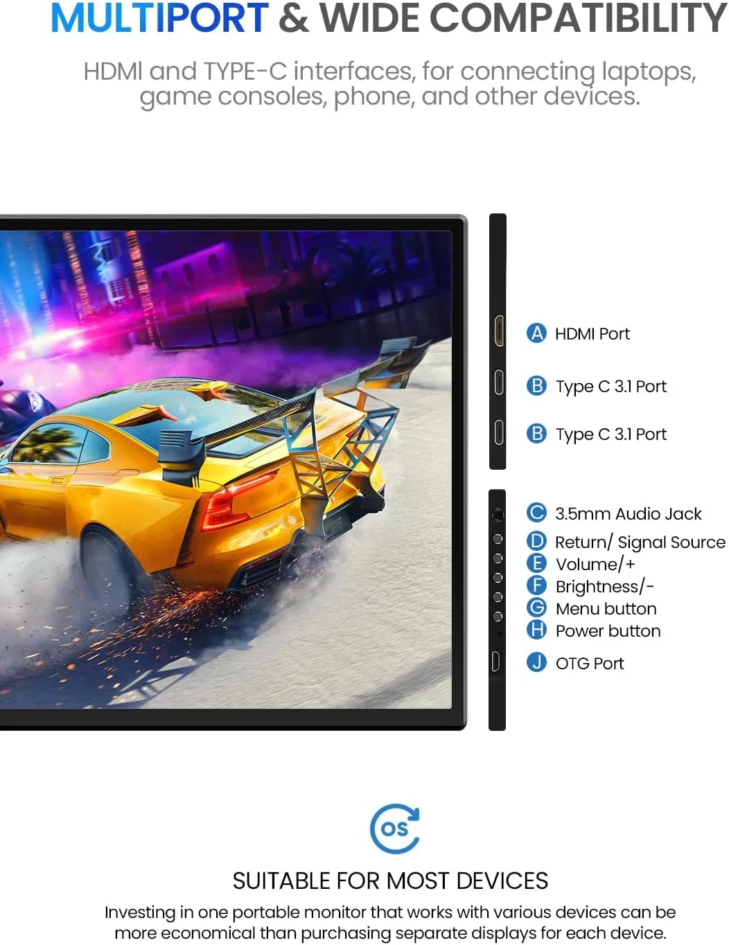 مانیتور قابل حمل 24.5 اینچی UPERFECT با کیفیت 2K و نرخ نوسازی 165 هرتز به همراه پایه قابل تنظیم 180 درجه و VESA، نمایشگر بزرگ گیمینگ IPS HDR با رزولوشن 2560 * 1440 QHD و FreeSync، مانیتور دوم مسافرتی USB-C HDMI برای لپ تاپ، سوییچ و تلفن مانیتور قابل حمل 24.5 اینچی UPERFECT با کیفیت 2K و نرخ نوسازی 165 هرتز به همراه پایه قابل تنظیم 180 درجه و VESA، نمایشگر بزرگ گیمینگ IPS HDR با رزولوشن 2560 * 1440 QHD و FreeSync، مانیتور دوم مسافرتی USB-C HDMI برای لپ تاپ، سوییچ و تلفن