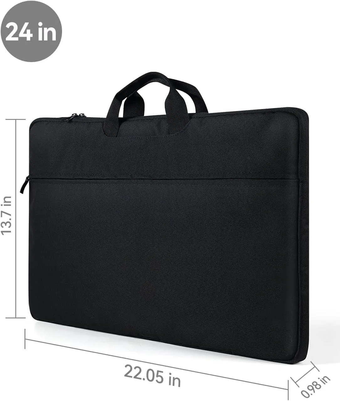 کیف لپ تاپ UPERFECT سایز 24 اینچ مناسب لپ تاپ/مانیتور قابل حمل/نوت بوک/تبلت با جیب های جانبی بزرگ و دسته بادوام - ضد آب/ضد ضربه - محفظه های پد دار - دارای زیپ برای نگهداری لوازم جانبی کیف لپ تاپ UPERFECT سایز 24 اینچ مناسب لپ تاپ/مانیتور قابل حمل/نوت بوک/تبلت با جیب های جانبی بزرگ و دسته بادوام - ضد آب/ضد ضربه - محفظه های پد دار - دارای زیپ برای نگهداری لوازم جانبی