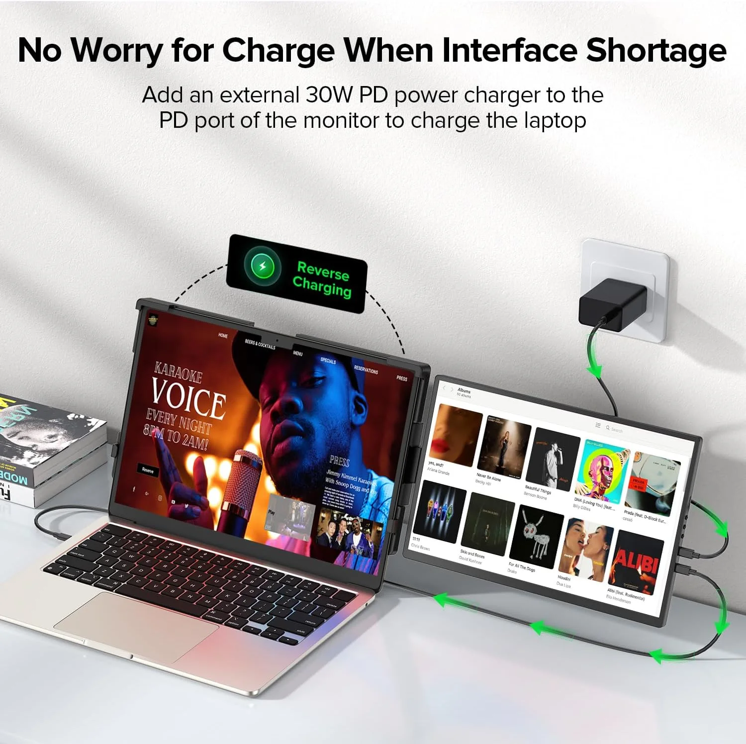 اکستندر صفحه نمایش لپ تاپ UPERFECT، 2K 14 اینچی با لولای چرخان 360 درجه با چرخش اتوماتیک 180 درجه، مانیتور قابل حمل 2240x1400 QHD IPS برای لپ تاپ های 13 تا 17 اینچی، سازگار با Plug & Play با Mac، Wins، Android، Dex اکستندر صفحه نمایش لپ تاپ UPERFECT، 2K 14 اینچی با لولای چرخان 360 درجه با چرخش اتوماتیک 180 درجه، مانیتور قابل حمل 2240x1400 QHD IPS برای لپ تاپ های 13 تا 17 اینچی، سازگار با Plug & Play با Mac، Wins، Android، Dex