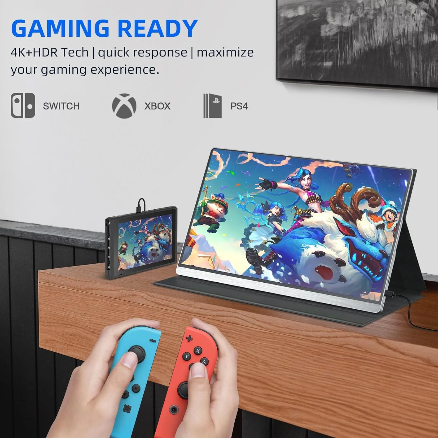 مانیتور کامپیوتر 4K واقعی UPERFECT، 15.6 اینچ UHD FreeSync 100% AdobeRGB روشنایی 450 نیتی HDR IPS اسپیکر مراقبت از چشم نمایشگر بازی 2 Type-C فول HDMI برای لپ تاپ تلفن، VESA و کیف هوشمند مانیتور کامپیوتر 4K واقعی UPERFECT، 15.6 اینچ UHD FreeSync 100% AdobeRGB روشنایی 450 نیتی HDR IPS اسپیکر مراقبت از چشم نمایشگر بازی 2 Type-C فول HDMI برای لپ تاپ تلفن، VESA و کیف هوشمند