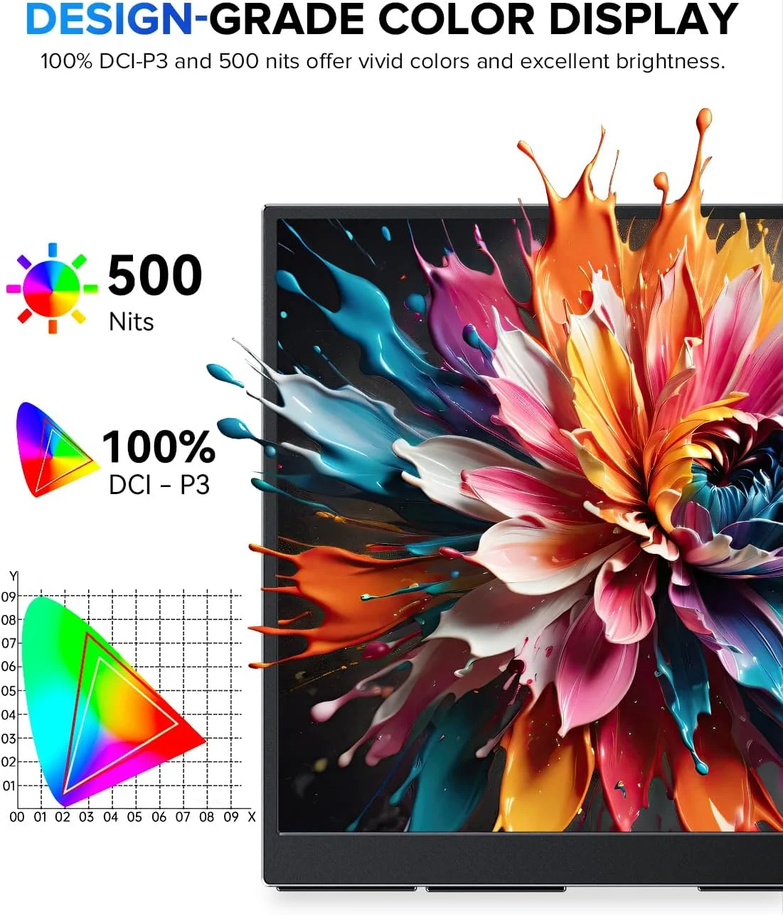 مانیتور لمسی قابل حمل 18 اینچی UPERFECT QLED، 2K 2560×1600 QHD 144Hz، 500 نیت، 100% DCI-P3، FreeSync HDR، نمایشگر باریک بدون حاشیه لپ تاپ با VESA و پایه قابل تنظیم 180 درجه، صفحه نمایش دوم برای تلفن PC مانیتور لمسی قابل حمل 18 اینچی UPERFECT QLED، 2K 2560×1600 QHD 144Hz، 500 نیت، 100% DCI-P3، FreeSync HDR، نمایشگر باریک بدون حاشیه لپ تاپ با VESA و پایه قابل تنظیم 180 درجه، صفحه نمایش دوم برای تلفن PC