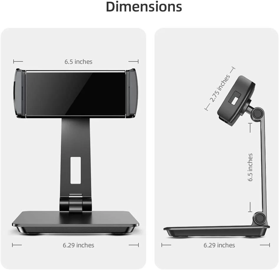 پایه مانیتور قابل حمل UPERFECT با ابعاد 5.9 تا 17.3 اینچ، براکت چرخان 360 درجه قابل تنظیم، گیره شیب دار 180 درجه، پایه آلومینیومی سنگین برای پد/تبلت، هدیه برای آقایان