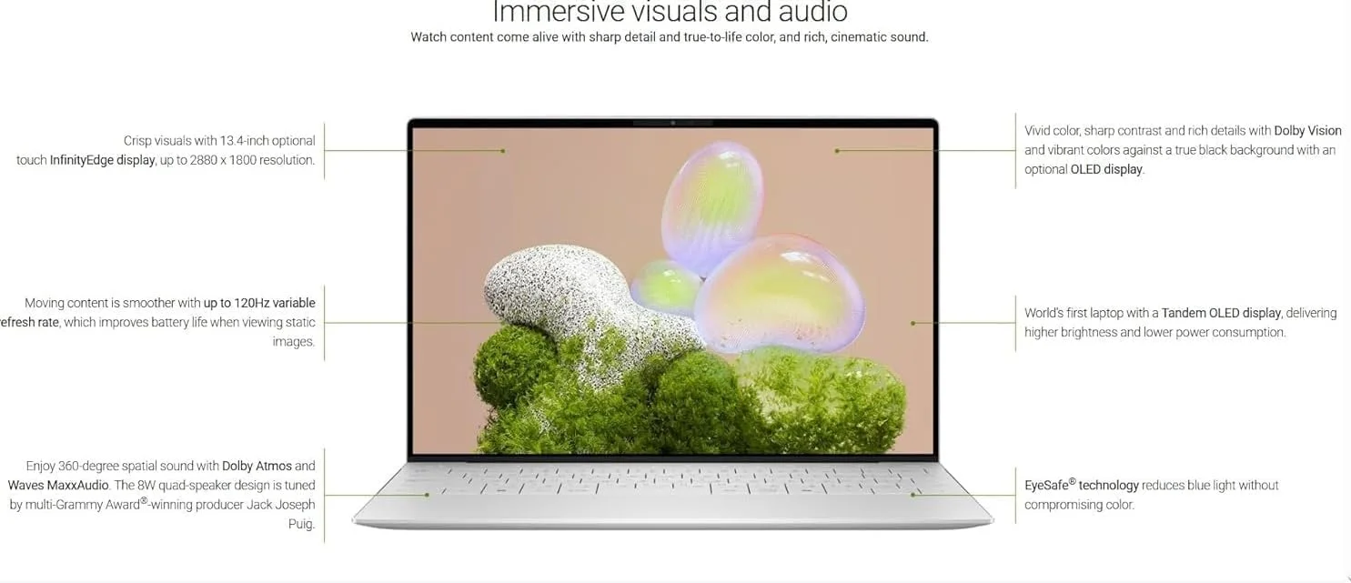 لپ تاپ هوش مصنوعی قدرتمند XPS 13 9350، صفحه نمایش 13.4 اینچی FHD+، پردازنده Intel Core Ultra 9 288V، رم 32 گیگابایتی LPDDR5X با سرعت 8533MT/s، حافظه SSD 1 ترابایتی، کیبورد با نور پس زمینه، حسگر اثر انگشت، WiFi 7، Copilot+، Thunderbolt 4، ویندوز 11 پرو