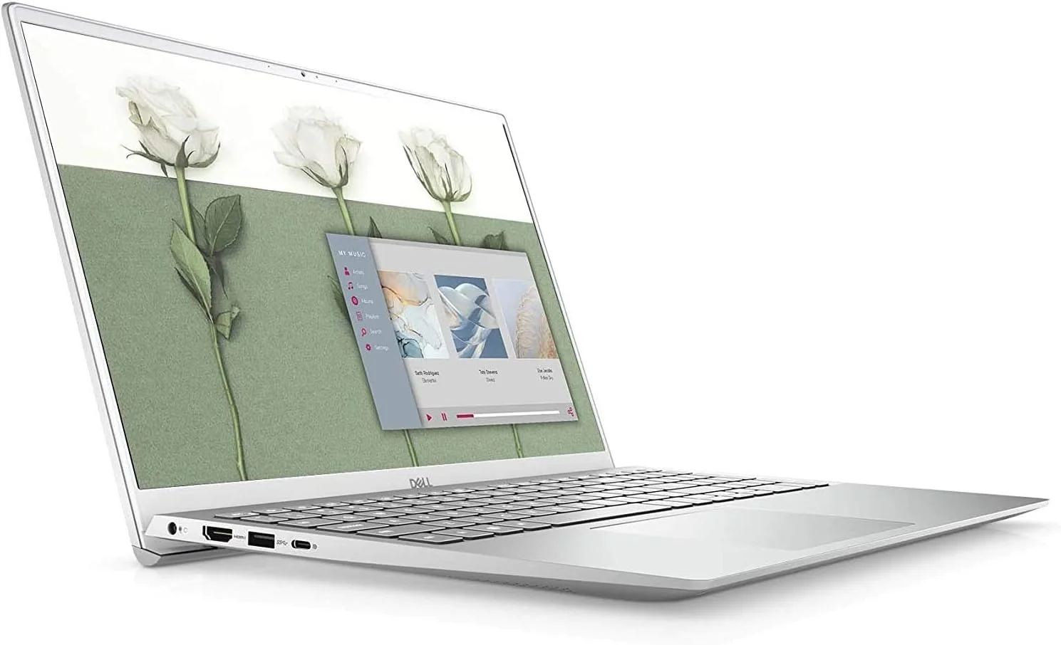 لپ تاپ 15.6 اینچی Dell Inspiron 5000 Series 5502 FHD مدل 2021، پردازنده نسل 11 اینتل Quad Core i7 1165G7، رم 16 گیگابایت، SSD 512 گیگابایت، کیبورد با نور پس زمینه، حسگر اثر انگشت، وب کم، USB C، ویندوز 10، نقره ای به همراه پارچه LPT