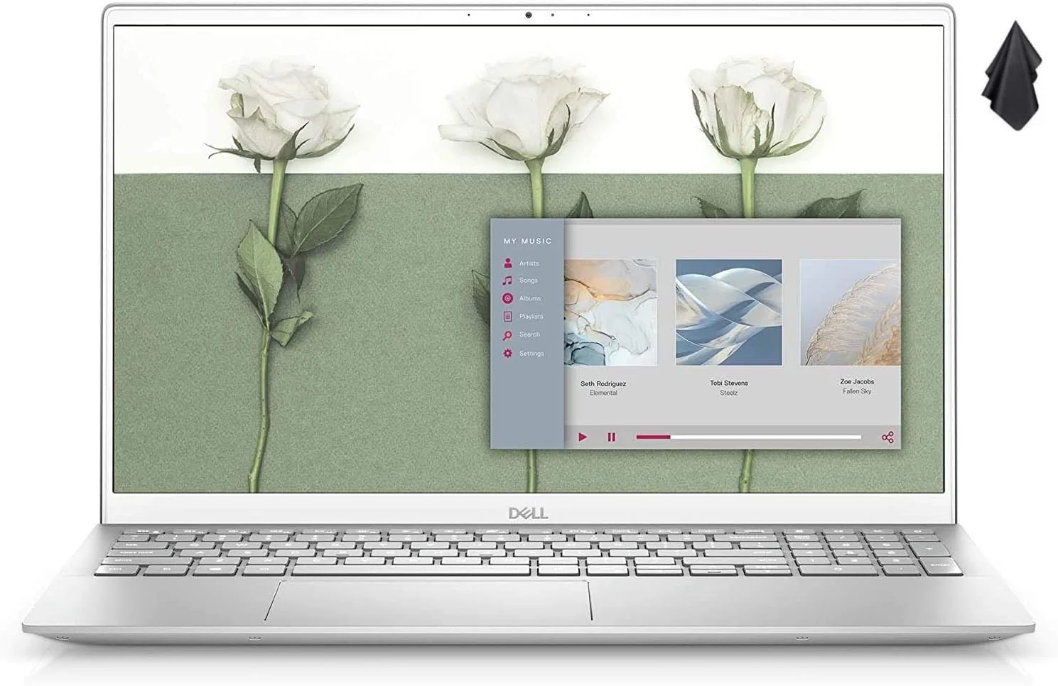 لپ تاپ 15.6 اینچی Dell Inspiron 5000 Series 5502 FHD مدل 2021، پردازنده نسل 11 اینتل Quad Core i7 1165G7، رم 16 گیگابایت، SSD 512 گیگابایت، کیبورد با نور پس زمینه، حسگر اثر انگشت، وب کم، USB C، ویندوز 10، نقره ای + پارچه LPT، نقره ای طبیعی لپ تاپ 15.6 اینچی Dell Inspiron 5000 Series 5502 FHD مدل 2021، پردازنده نسل 11 اینتل Quad Core i7 1165G7، رم 16 گیگابایت، SSD 512 گیگابایت، کیبورد با نور پس زمینه، حسگر اثر انگشت، وب کم، USB C، ویندوز 10، نقره ای + پارچه LPT، نقره ای طبیعی