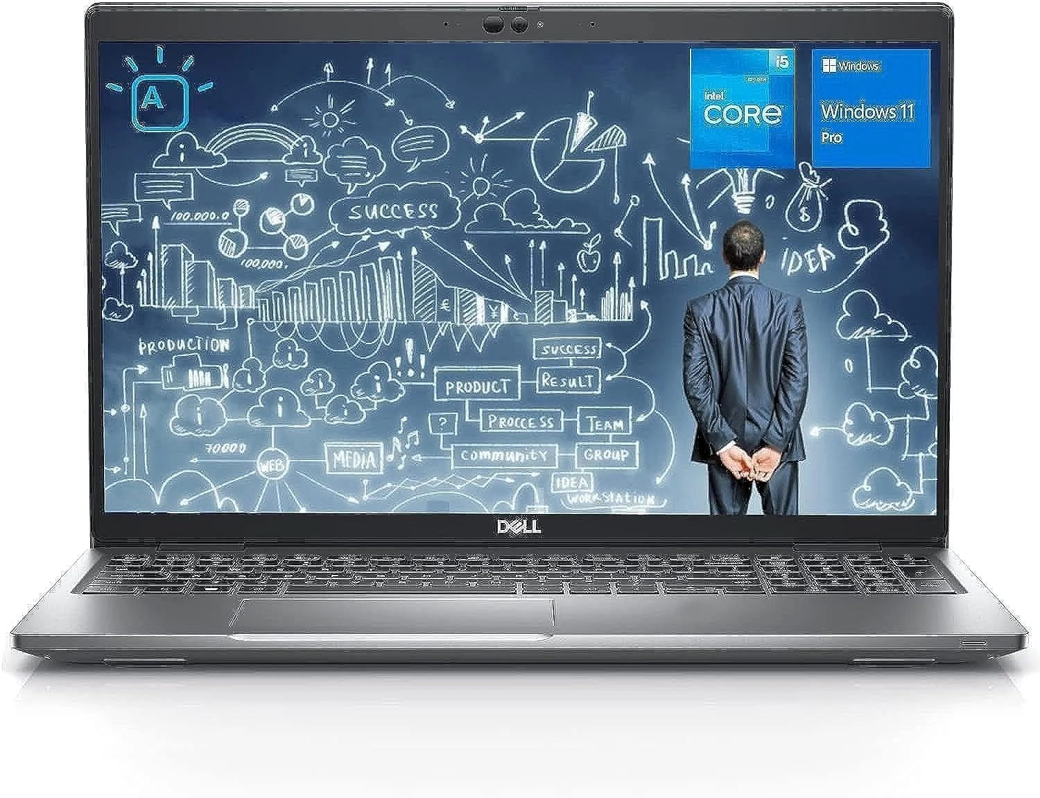 لپ تاپ تجاری Dell Latitude 5530 مدل 2022، صفحه نمایش 15.6 اینچی FHD، پردازنده نسل دوازدهم Intel Core i5-1235U | رم 16 گیگابایتی DDR4 | حافظه SSD 512 گیگابایتی PCIe | پایه لپ تاپ | ماوس بی سیم | کیف لپ تاپ | ویندوز 11 پرو (بازسازی شده)