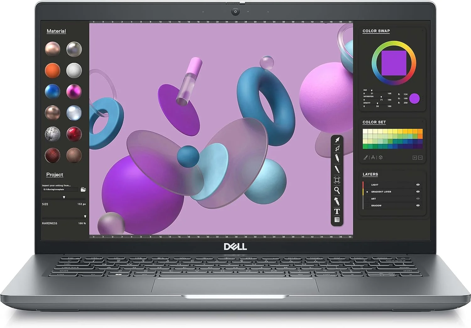 لپ تاپ ورک استیشن Dell Precision 3480 (2023) | صفحه نمایش 14 اینچی FHD 1920x1080 | پردازنده Core i7-1355U - هارد 256 گیگابایتی SSD - رم 32 گیگابایتی | 10 هسته ای @ 5 گیگاهرتز ویندوز 10 پرو نقره ای