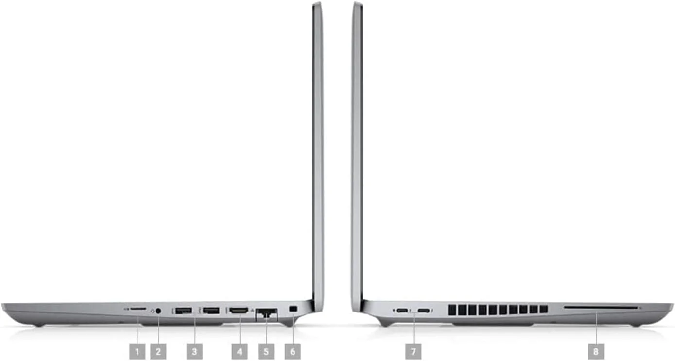 لپ تاپ ورک استیشن Dell Precision 3561 | صفحه نمایش 15.6 اینچی 1920x1080 FHD | پردازنده Core i7-11800H - هارد درایو 512 گیگابایتی SSD - رم 32 گیگابایتی - کارت گرافیک Nvidia T1200 | 8 هسته @ 4.6 گیگاهرتز - 4 گیگابایت GDDR6 Win 10 Pro نقره ای