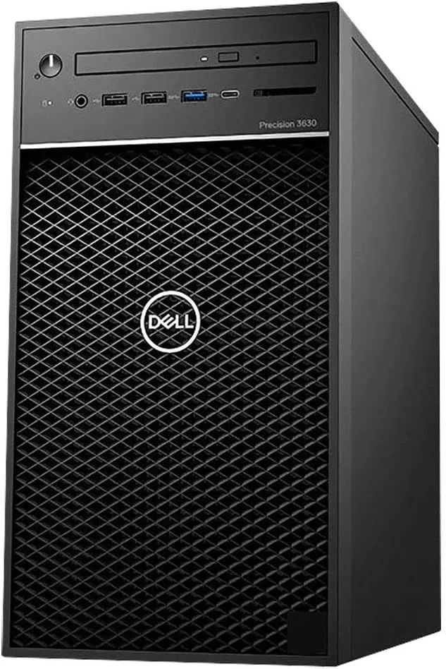 ایستگاه کاری Dell Precision 3630 با پردازنده i7-8700K (شش هسته ای، تا 4.70 گیگاهرتز، 12 مگابایت کش، 95 وات)، 16 گیگابایت حافظه DDR4-2666MHz، 1 ترابایت NVMe PCIe SSD، کارت گرافیک NVIDIA Quadro P1000، ویندوز 10 پرو