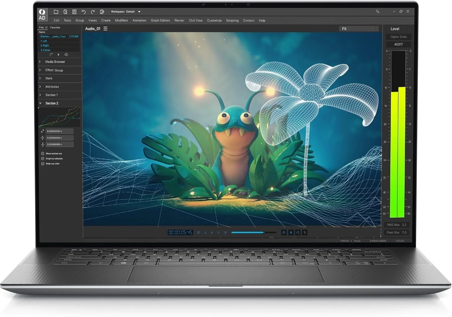 ایستگاه کاری موبایل Dell Precision 5000 5570 15.6 اینچی - Full HD Plus - 1920 x 1200 - Intel Core i7 نسل دوازدهم i7-12700H Tetradeca-core (14 هسته) 2.30 گیگاهرتز - 32 گیگابایت رم کل - 512 گیگابایت SSD - تیتان آلومینیومی
