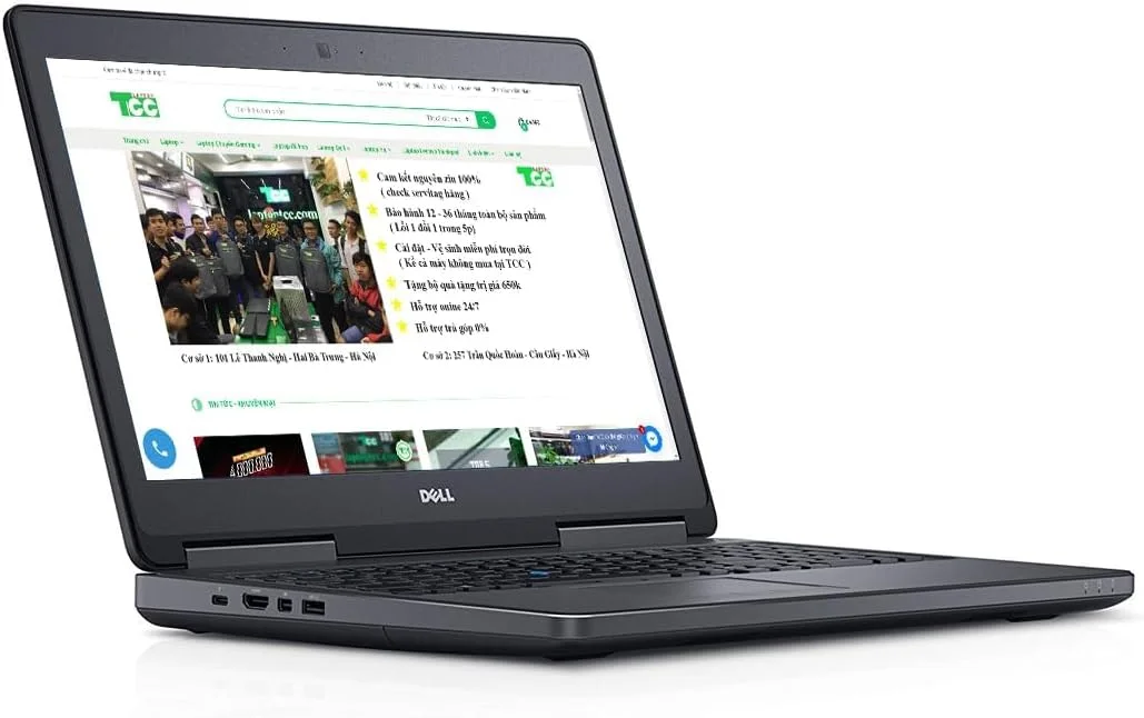 لپ تاپ Dell Precision 7510، 15.0 اینچ، Core i7-6820HQ، 2.7 گیگاهرتز، 16 گیگابایت رم، SSD 512 گیگابایتی، Windows 10 Pro 64 بیتی، وب کم (بازسازی شده)