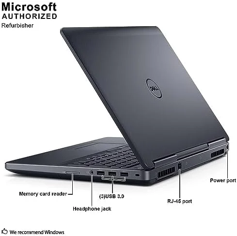 لپ تاپ Dell Precision 7510، 15.0 اینچ، Core i7-6820HQ، 2.7 گیگاهرتز، 16 گیگابایت رم، SSD 512 گیگابایتی، Windows 10 Pro 64 بیتی، وب کم (بازسازی شده) لپ تاپ Dell Precision 7510، 15.0 اینچ، Core i7-6820HQ، 2.7 گیگاهرتز، 16 گیگابایت رم، SSD 512 گیگابایتی، Windows 10 Pro 64 بیتی، وب کم (بازسازی شده)