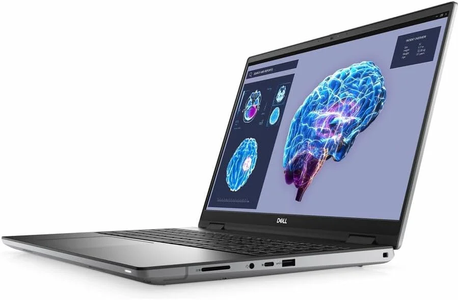 ایستگاه کاری موبایل 16 اینچی Dell Precision 7000 7680 - Full HD Plus - 1920 x 1200 - Intel Core i9 نسل سیزدهم i9-13950HX تتراکوزا هسته ای (24 هسته) - 64 گیگابایت رم کل - 1 ترابایت SSD - آلومینیوم خاکستری تیتانیومی