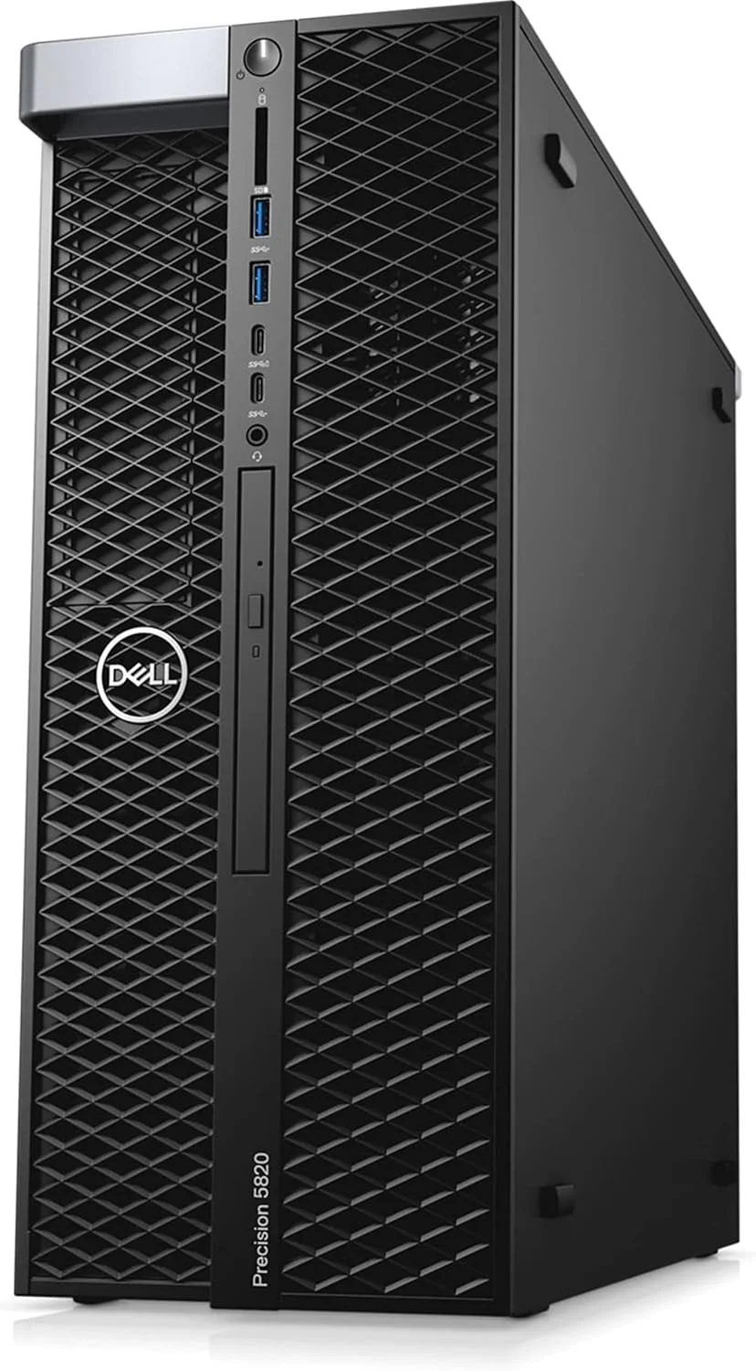 کامپیوتر رومیزی ورک استیشن Dell Precision T5820 (مدل 2018) | پردازنده Core Xeon W - هارد 2 ترابایت + SSD 512 گیگابایت - رم 128 گیگابایت - کارت گرافیک RTX 4000 | 10 هسته @ 4.5 گیگاهرتز - حافظه 8 گیگابایت GDDR6 - ویندوز 10 پرو