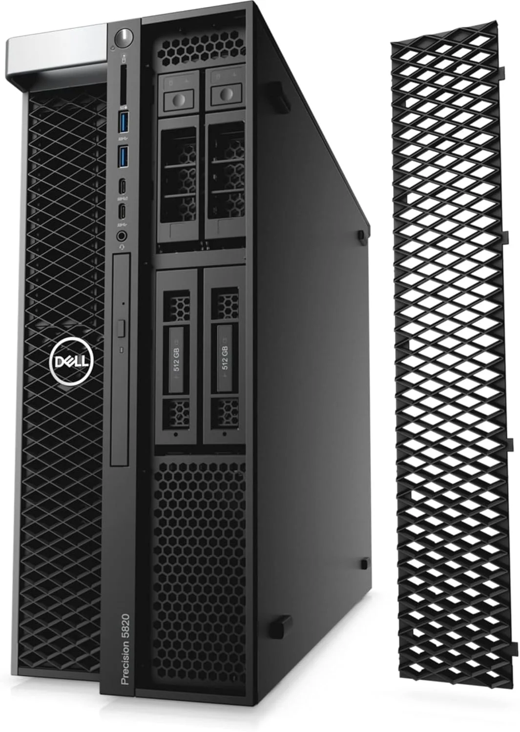 کامپیوتر رومیزی ورک استیشن Dell Precision T5820 (مدل 2018) | پردازنده Core Xeon W - هارد 2 ترابایت + SSD 512 گیگابایت - رم 128 گیگابایت - کارت گرافیک RTX 4000 | 10 هسته @ 4.5 گیگاهرتز - حافظه 8 گیگابایت GDDR6 - ویندوز 10 پرو