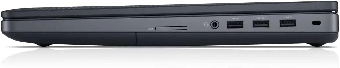 لپ تاپ ورک استیشن Dell Precision 7520، صفحه نمایش 15.6 اینچی FHD، پردازنده Intel Core i7-7820HQ، رم 16 گیگابایتی، 128 گیگابایت SSD + 500 گیگابایت HDD، گرافیک Radeon(TM) Pro WX 4130 2GB به همراه پایه لپ تاپ و ویندوز 10 (تجدید شده)