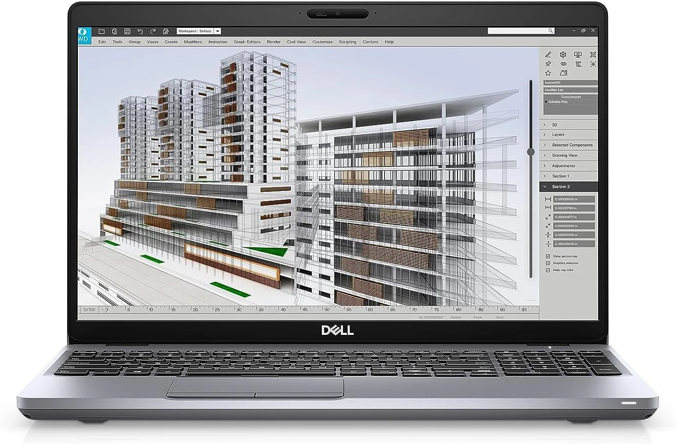 لپ تاپ نوت بوک دل (بازسازی شده) Precision 3550، پردازنده Intel Core I5-10310U 1.70 گیگاهرتز، 16 گیگابایت رم DDR4، 256 گیگابایت NVMe SSD، وب کم، وای فای و بلوتوث، Type C، HDMI، ویندوز 10 حرفه ای