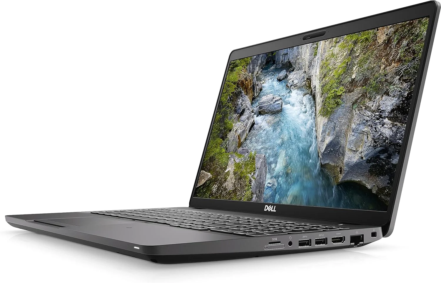 لپ تاپ ورک استیشن Dell Precision 3541 (بازسازی شده)، صفحه نمایش غیر لمسی FHD، پردازنده Intel Core I7-9850H، رم 16 گیگابایتی، درایو SSD NVMe 512 گیگابایتی، HDMI، وب کم، Thunderbolt، ویندوز 11 پرو