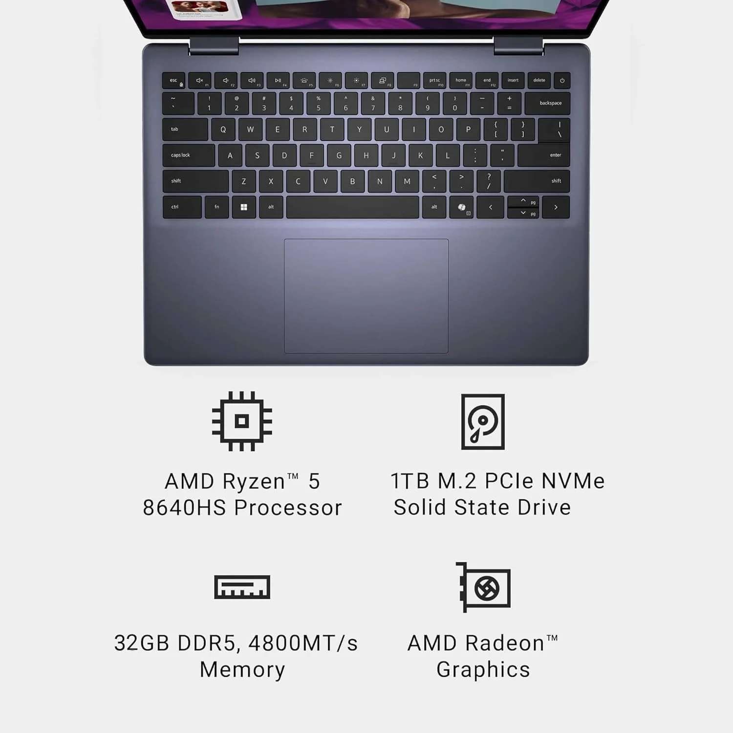 لپ تاپ لمسی 2 در 1 دل Inspiron 14 (صفحه نمایش 14 اینچی FHD+ IPS، رم 32 گیگابایتی DDR5، SSD 1 ترابایتی، AMD Ryzen 5 8640HS (بهتر از intel i7-1255U)) برای کسب و کار، دانشجویان، FP، نور پس زمینه، وب کم FHD، Inspiron 7445، ویندوز 11 پرو لپ تاپ لمسی 2 در 1 دل Inspiron 14 (صفحه نمایش 14 اینچی FHD+ IPS، رم 32 گیگابایتی DDR5، SSD 1 ترابایتی، AMD Ryzen 5 8640HS (بهتر از intel i7-1255U)) برای کسب و کار، دانشجویان، FP، نور پس زمینه، وب کم FHD، Inspiron 7445، ویندوز 11 پرو