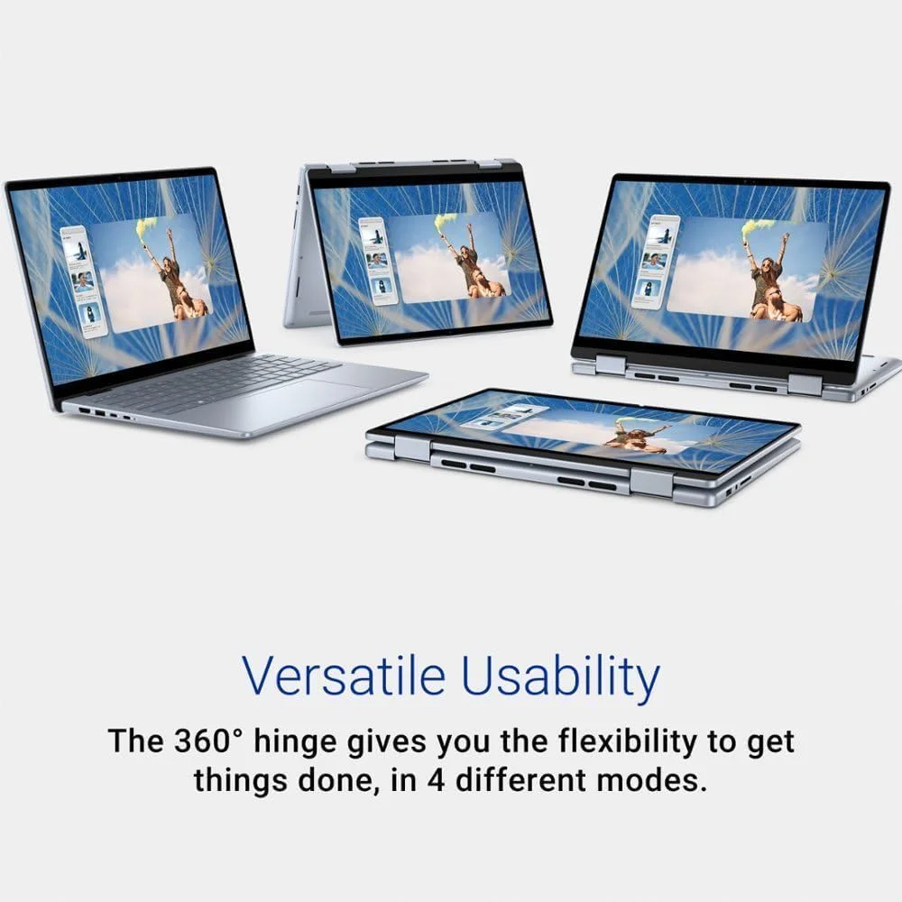 لپ تاپ تجاری 2 در 1 Dell Inspiron 14 7440 (صفحه نمایش لمسی 14 اینچی FHD+، پردازنده 10 هسته ای Intel 7 150U (بیشتر از i7-1355U)، رم 64 گیگابایتی، SSD 2 ترابایتی) کیبورد با نور پس زمینه، حسگر اثر انگشت، وب کم FHD، ویندوز 11 پرو با هوش مصنوعی Copilot لپ تاپ تجاری 2 در 1 Dell Inspiron 14 7440 (صفحه نمایش لمسی 14 اینچی FHD+، پردازنده 10 هسته ای Intel 7 150U (بیشتر از i7-1355U)، رم 64 گیگابایتی، SSD 2 ترابایتی) کیبورد با نور پس زمینه، حسگر اثر انگشت، وب کم FHD، ویندوز 11 پرو با هوش مصنوعی Copilot