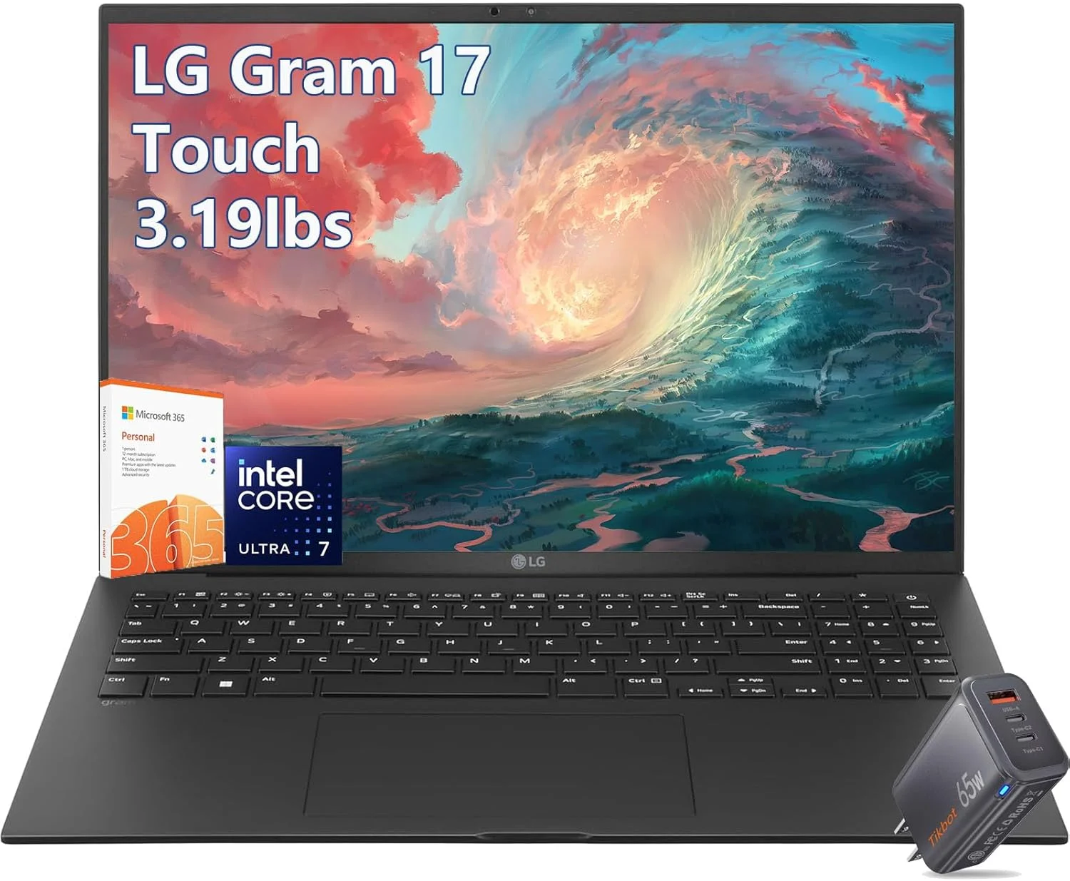 لپ تاپ LG-gram - صفحه نمایش لمسی 17 اینچی 2.5K - پردازنده Intel Core Ultra 7 - رم 32 گیگابایتی - 2 ترابایت PCIe SSD - ویندوز 11 - صفحه کلید با نور پس زمینه - هوش مصنوعی 2025 PC Copilot - فوق العاده نازک و سبک - مناسب کار و تجارت