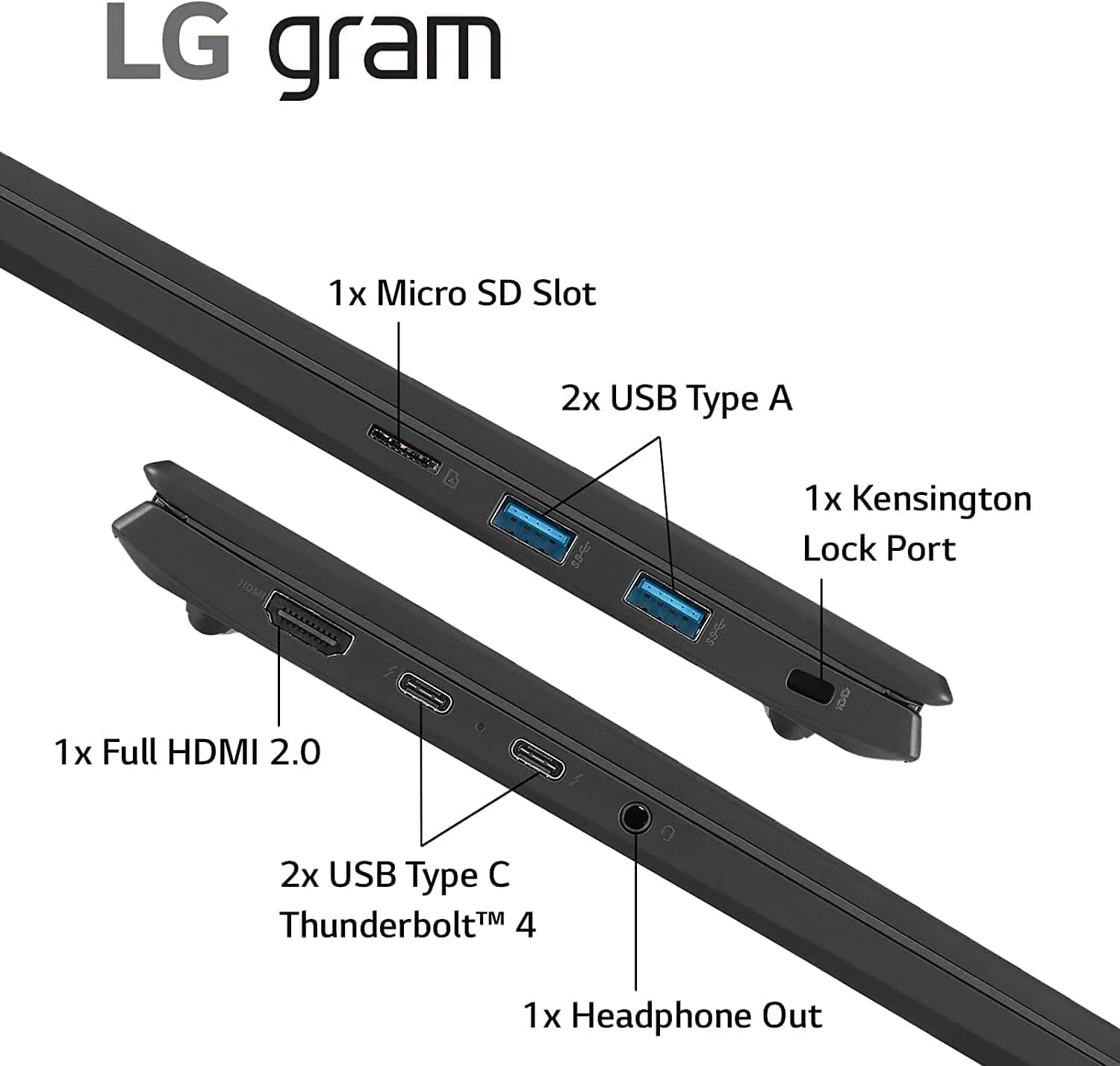 لپ تاپ 17 اینچی لمسی LG gram - پردازنده Intel Core Ultra 7-155H - ویندوز 11 پرو - صفحه نمایش بزرگ 17.3 اینچی WQXGA - صفحه کلید با نور پس زمینه - 32 گیگابایت رم DDR5 - 2 ترابایت SSD PCIe - Intel EVO - سبک وزن - کامپیوتر هوش مصنوعی 2024