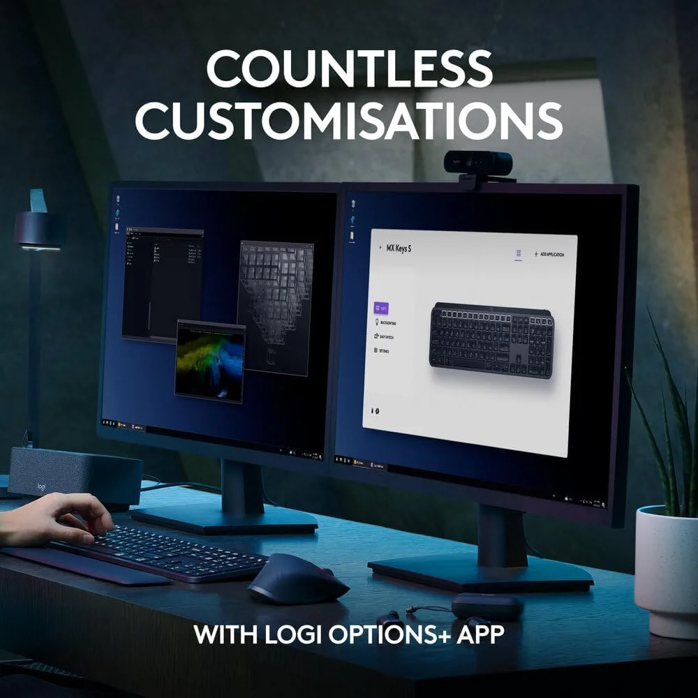کیبورد بیسیم لاجیتک MX Keys S، پروفایل پایین، تایپ روان، دقیق و بیصدا، کلیدهای قابل برنامهریزی، نور پسزمینه، بلوتوث، USB C قابل شارژ، برای ویندوز، لینوکس، کروم، مک - گرافیت، طرحبندی INT کیبورد بیسیم لاجیتک MX Keys S، پروفایل پایین، تایپ روان، دقیق و بیصدا، کلیدهای قابل برنامهریزی، نور پسزمینه، بلوتوث، USB C قابل شارژ، برای ویندوز، لینوکس، کروم، مک - گرافیت، طرحبندی INT