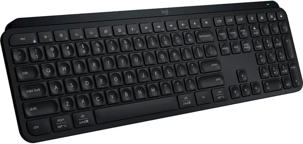 کیبورد بی سیم لاجیتک MX Keys S Advanced با کلیدهای قیچی و نور پس زمینه - مشکی