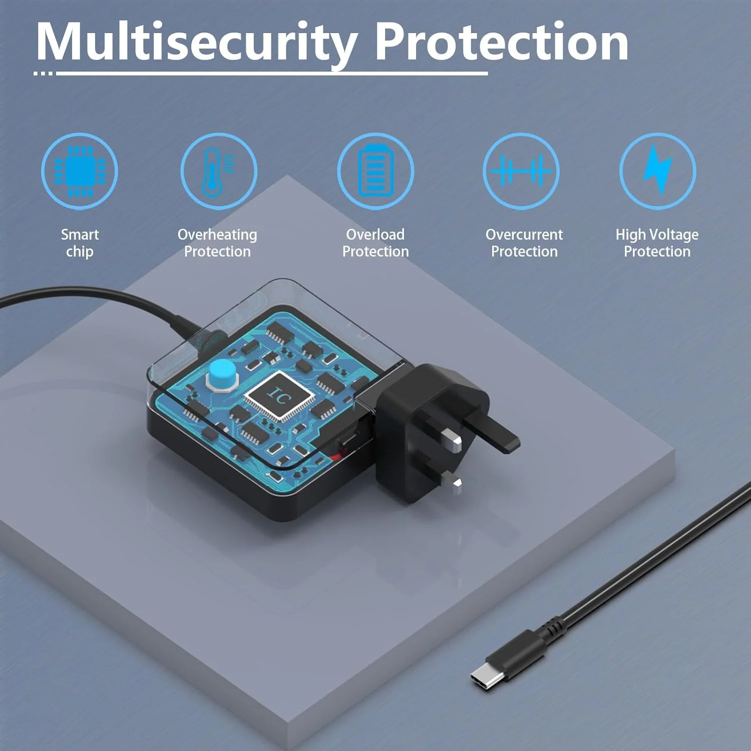 شارژر لپ تاپ 65 واتی USB-C، سازگار با کروم بوک های HP، Lenovo ThinkPad Yoga، ASUS، Dell XPS، Acer، Samsung، Huawei، Xiaomi و سایر دستگاه های دارای Type C شارژر لپ تاپ 65 واتی USB-C، سازگار با کروم بوک های HP، Lenovo ThinkPad Yoga، ASUS، Dell XPS، Acer، Samsung، Huawei، Xiaomi و سایر دستگاه های دارای Type C