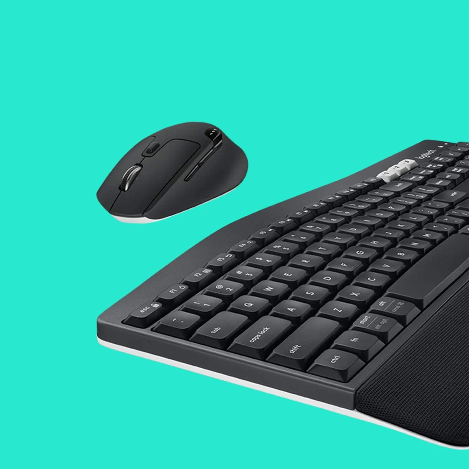 ست کیبورد و ماوس بی‌سیم چند دستگاهه لاجیتک مدل Mk850، بلوتوث 2.4 گیگاهرتز، فریم کلید و ماوس منحنی، 12 کلید قابل برنامه‌ریزی، عمر باتری 3 ساله، PC/Mac، بین‌المللی، عربی