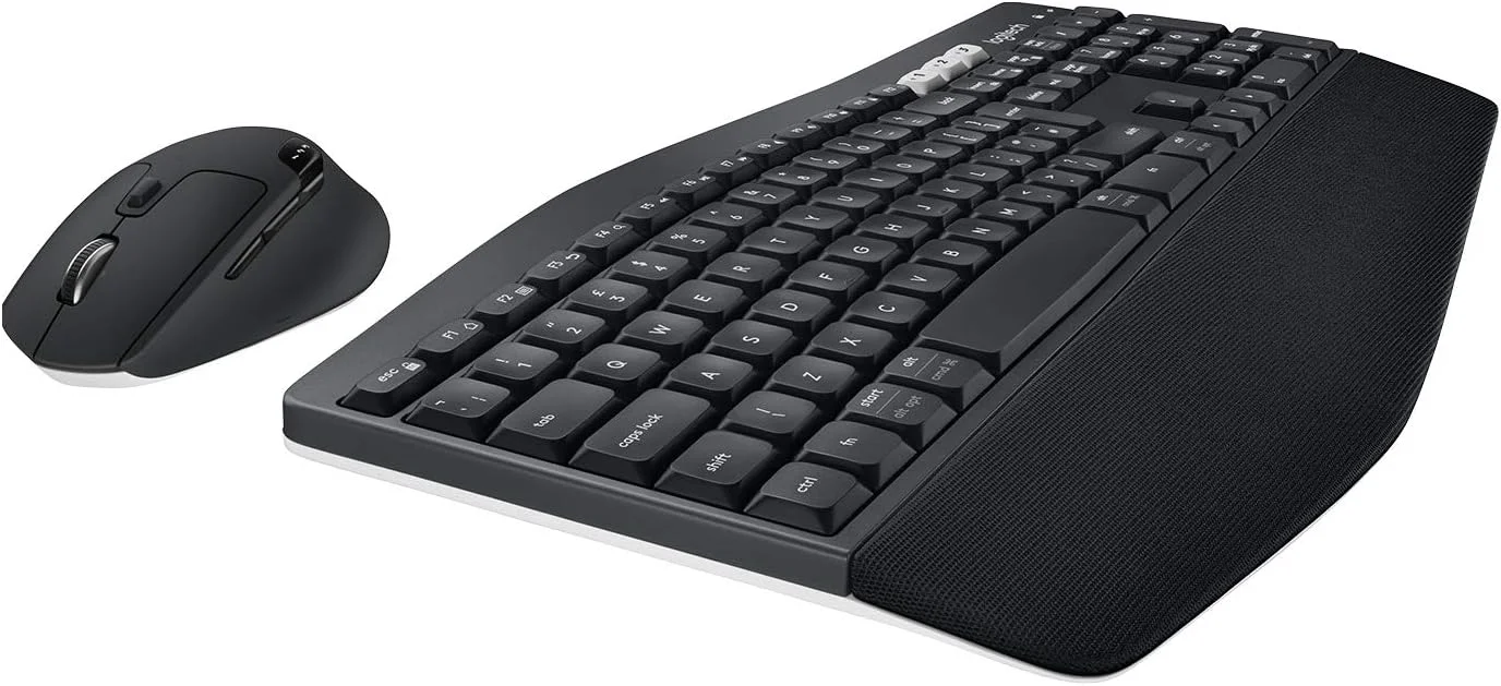 ست کیبورد و ماوس بی‌سیم چند دستگاهه لاجیتک مدل Mk850، بلوتوث 2.4 گیگاهرتز، فریم کلید و ماوس منحنی، 12 کلید قابل برنامه‌ریزی، عمر باتری 3 ساله، PC/Mac، بین‌المللی، عربی
