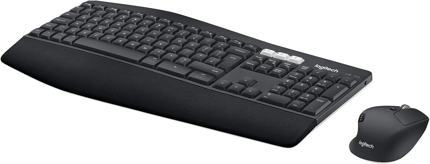 ست کیبورد و ماوس بی‌سیم چند دستگاهه لاجیتک مدل Mk850، بلوتوث 2.4 گیگاهرتز، فریم کلید و ماوس منحنی، 12 کلید قابل برنامه‌ریزی، عمر باتری 3 ساله، PC/Mac، بین‌المللی، عربی