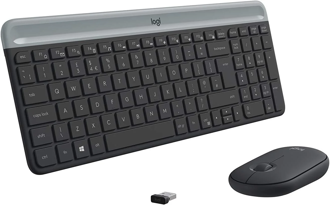 ست کیبورد و ماوس بی‌سیم لاجیتک مدل MK470 مناسب ویندوز، گیرنده USB 2.4GHz، دارای 12 کلید FN، طراحی مینیمال و شیک، سازگار با ویندوز 10، 11 و نسخه‌های جدیدتر، سازگار با Surface - مشکی