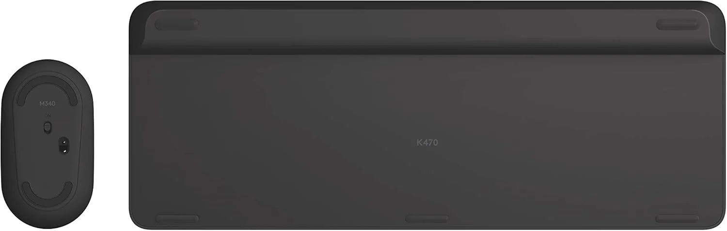 ست کیبورد و ماوس بی‌سیم لاجیتک مدل MK470 مناسب ویندوز، گیرنده USB 2.4GHz، دارای 12 کلید FN، طراحی مینیمال و شیک، سازگار با ویندوز 10، 11 و نسخه‌های جدیدتر، سازگار با Surface - مشکی
