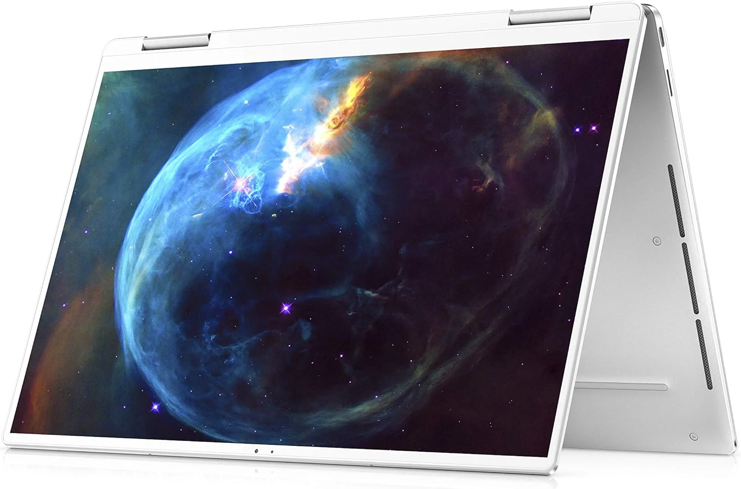 لپ تاپ 2 در 1 دل XPS 13 7390، صفحه نمایش 13.4 اینچی FHD+، پردازنده Intel Core i7-1065G7، رم 16 گیگابایتی، حافظه SSD 512 گیگابایتی، صفحه لمسی، کیبورد با نور پس زمینه، حسگر اثر انگشت، ویندوز 10 هوم، (نقره ای پلاتینیوم)