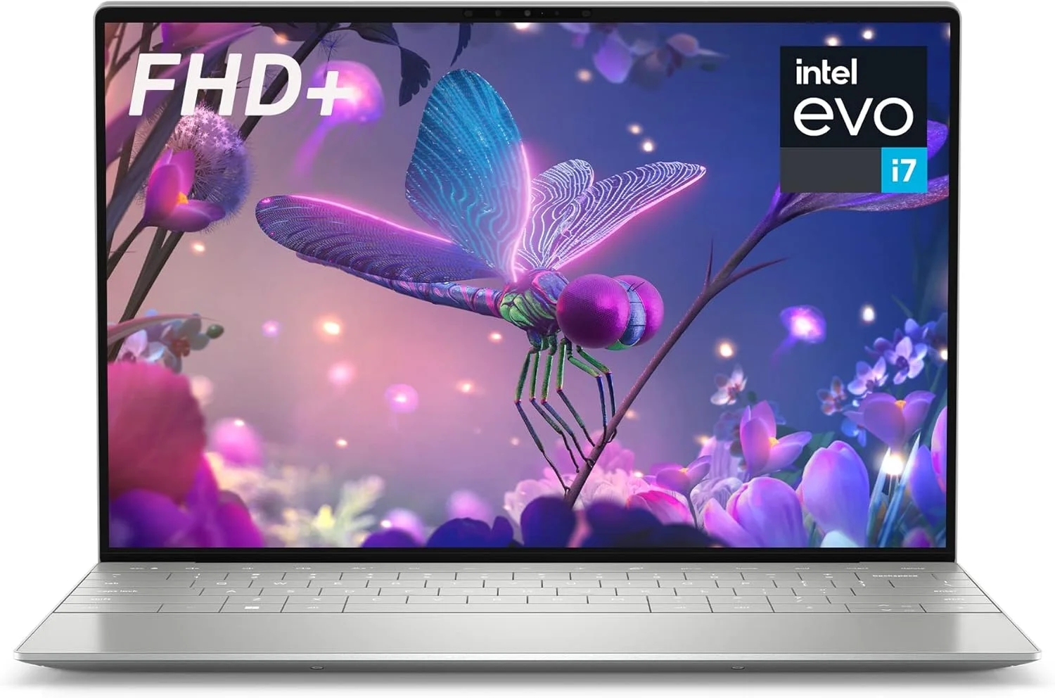 لپ تاپ دل XPS 13 Plus 9320 با صفحه نمایش 13.4 اینچی FHD+، پردازنده Intel Evo Core i7-1260P، رم 16 گیگابایتی، حافظه SSD 512 گیگابایتی، کیبورد با نور پس زمینه، حسگر اثر انگشت، ویندوز 11 هوم (نقره ای)