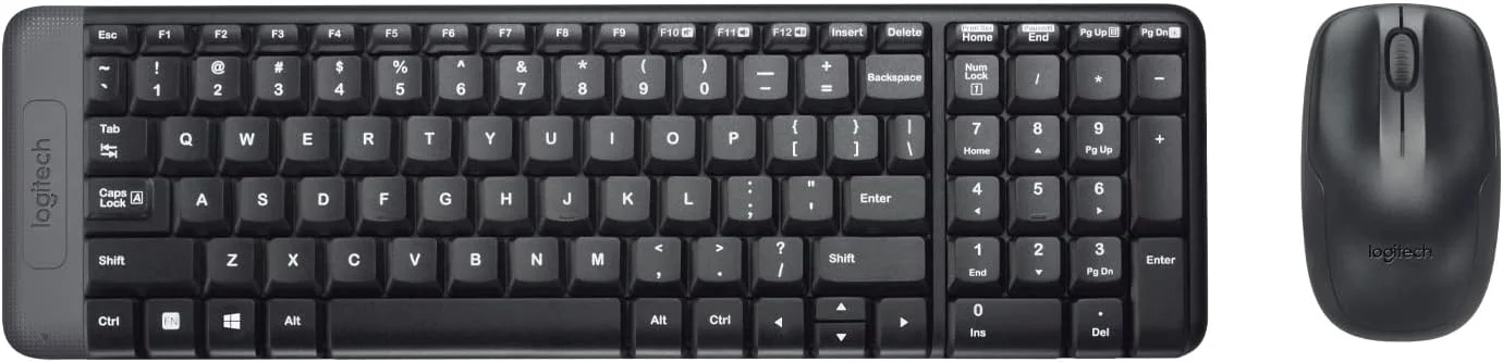 مجموعه کیبورد و ماوس بی سیم لاجیتک MK220 (طرح انگلیسی و عربی) - اندازه جمع و جور - عمر باتری طولانی 24 ماه برای کیبورد و 12 ماه برای ماوس
