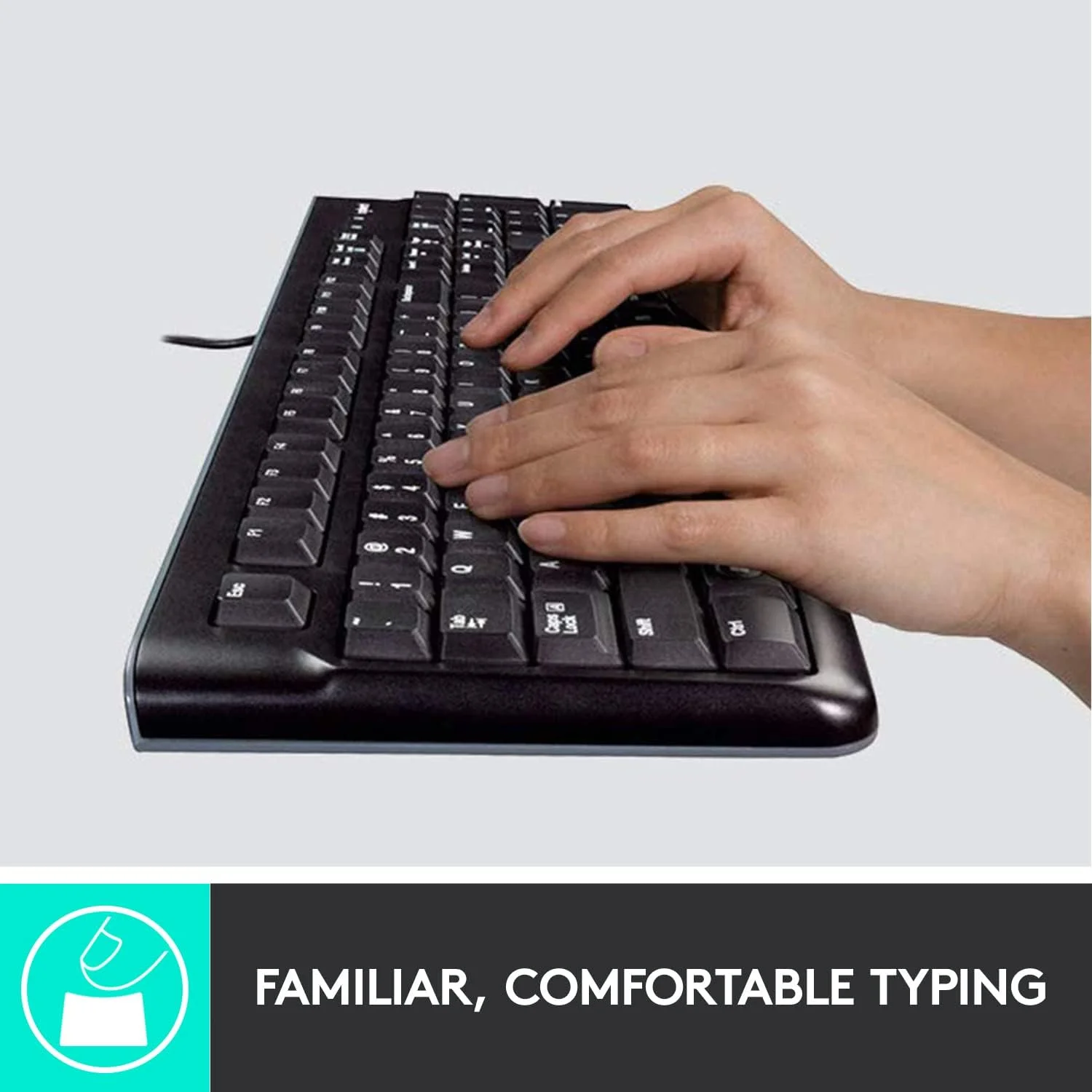کیبورد و ماوس سیم دار Logitech MK120 برای ویندوز، ماوس اپتیکال سیم دار، اتصال USB Plug and Play، اندازه کامل، PC/لپ تاپ، طرح بندی انگلیسی/عربی مشکی، 920-002546 کیبورد و ماوس سیم دار Logitech MK120 برای ویندوز، ماوس اپتیکال سیم دار، اتصال USB Plug and Play، اندازه کامل، PC/لپ تاپ، طرح بندی انگلیسی/عربی مشکی، 920-002546