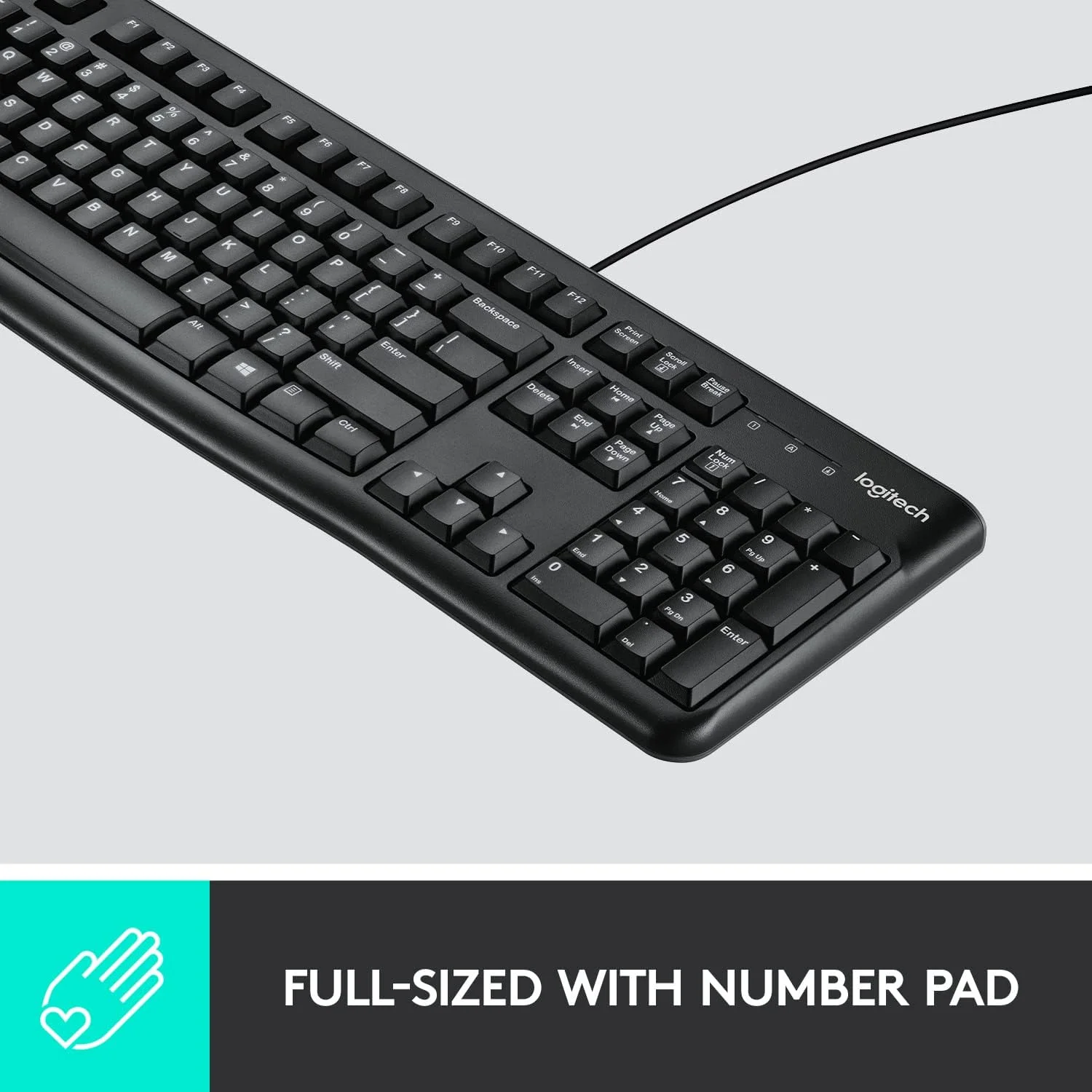 کیبورد و ماوس سیم دار Logitech MK120 برای ویندوز، ماوس اپتیکال سیم دار، اتصال USB Plug and Play، اندازه کامل، PC/لپ تاپ، طرح بندی انگلیسی/عربی مشکی، 920-002546 کیبورد و ماوس سیم دار Logitech MK120 برای ویندوز، ماوس اپتیکال سیم دار، اتصال USB Plug and Play، اندازه کامل، PC/لپ تاپ، طرح بندی انگلیسی/عربی مشکی، 920-002546