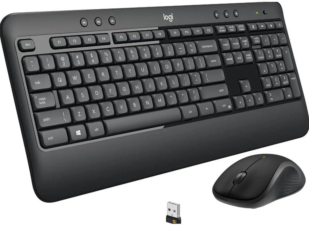 مجموعه کیبورد و ماوس بی سیم لاجیتک مدل MK540، مشکی، 18.5 x 7.9 x 2.9