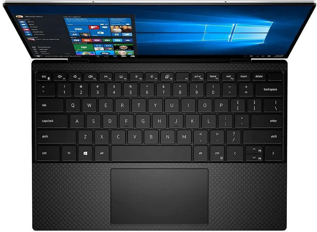 لپ تاپ لمسی Dell XPS 13 9310 با صفحه نمایش 13.4 اینچی Ultra HD+ (3840 x 2400) - پردازنده نسل یازدهم Intel Core i7-1185G7 تا 4.80 گیگاهرتز، 16 گیگابایت رم LPDDR4x، 1 ترابایت SSD، گرافیک Intel Iris Xe، ویندوز 10 هوم