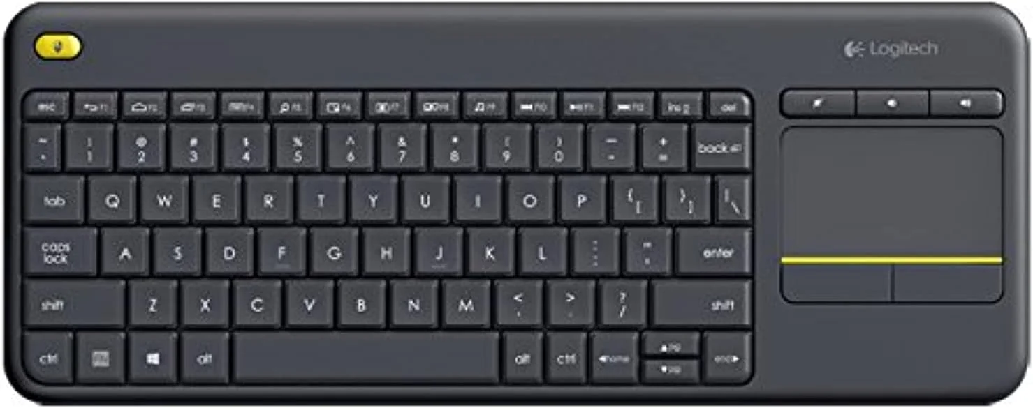 کیبورد لمسی بی سیم لاجیتک K400 PLUS با انتقال رادیویی، سازگار با PC/Mac