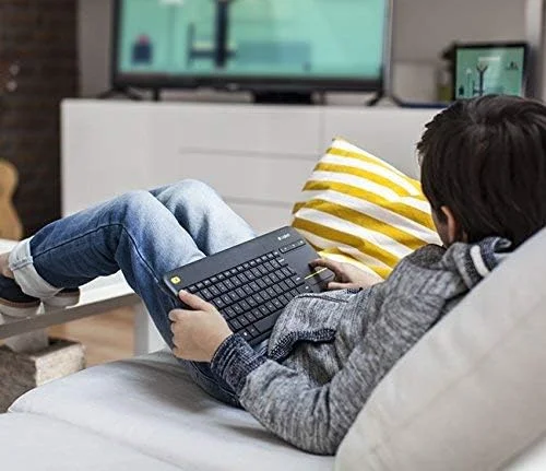 کیبورد لمسی بی سیم لاجیتک K400 PLUS با انتقال رادیویی، سازگار با PC/Mac کیبورد لمسی بی سیم لاجیتک K400 PLUS با انتقال رادیویی، سازگار با PC/Mac