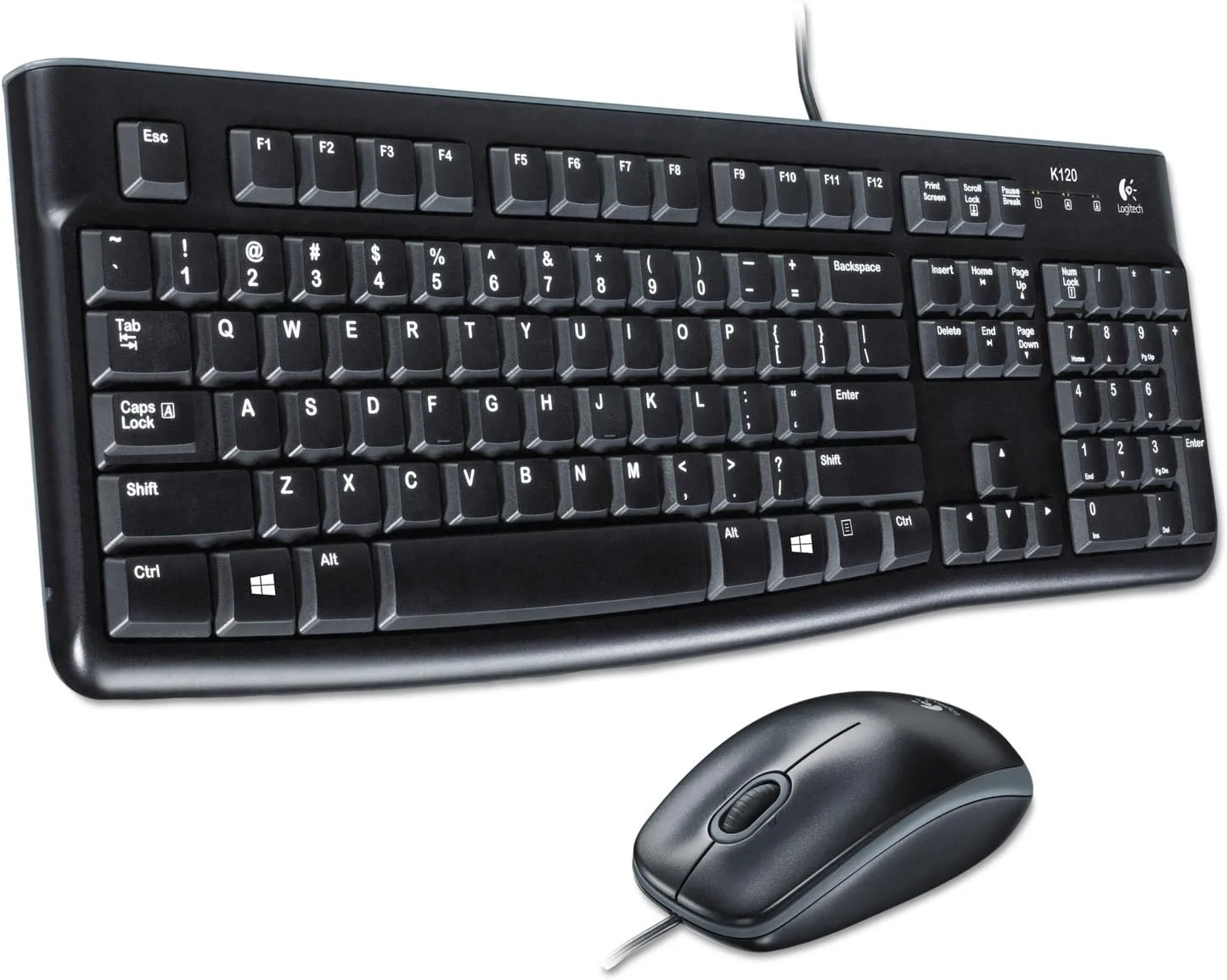 ست دسکتاپ سیم دار Logitech 920002565 MK120، کیبورد/موس