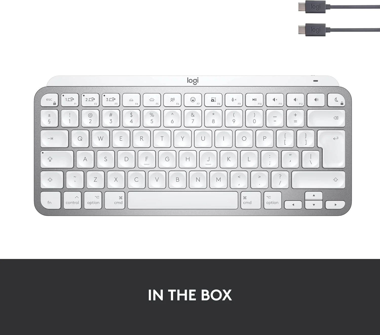 کیبورد بیسیم مینیمالیستی لاجیتک MX Keys Mini for Mac، جمع و جور، بلوتوث، کلیدهای دارای نور پسزمینه، USB-C، تایپ لمسی، سازگار با MacBook Pro، Macbook Air، iMac، iPad کیبورد بیسیم مینیمالیستی لاجیتک MX Keys Mini for Mac، جمع و جور، بلوتوث، کلیدهای دارای نور پسزمینه، USB-C، تایپ لمسی، سازگار با MacBook Pro، Macbook Air، iMac، iPad